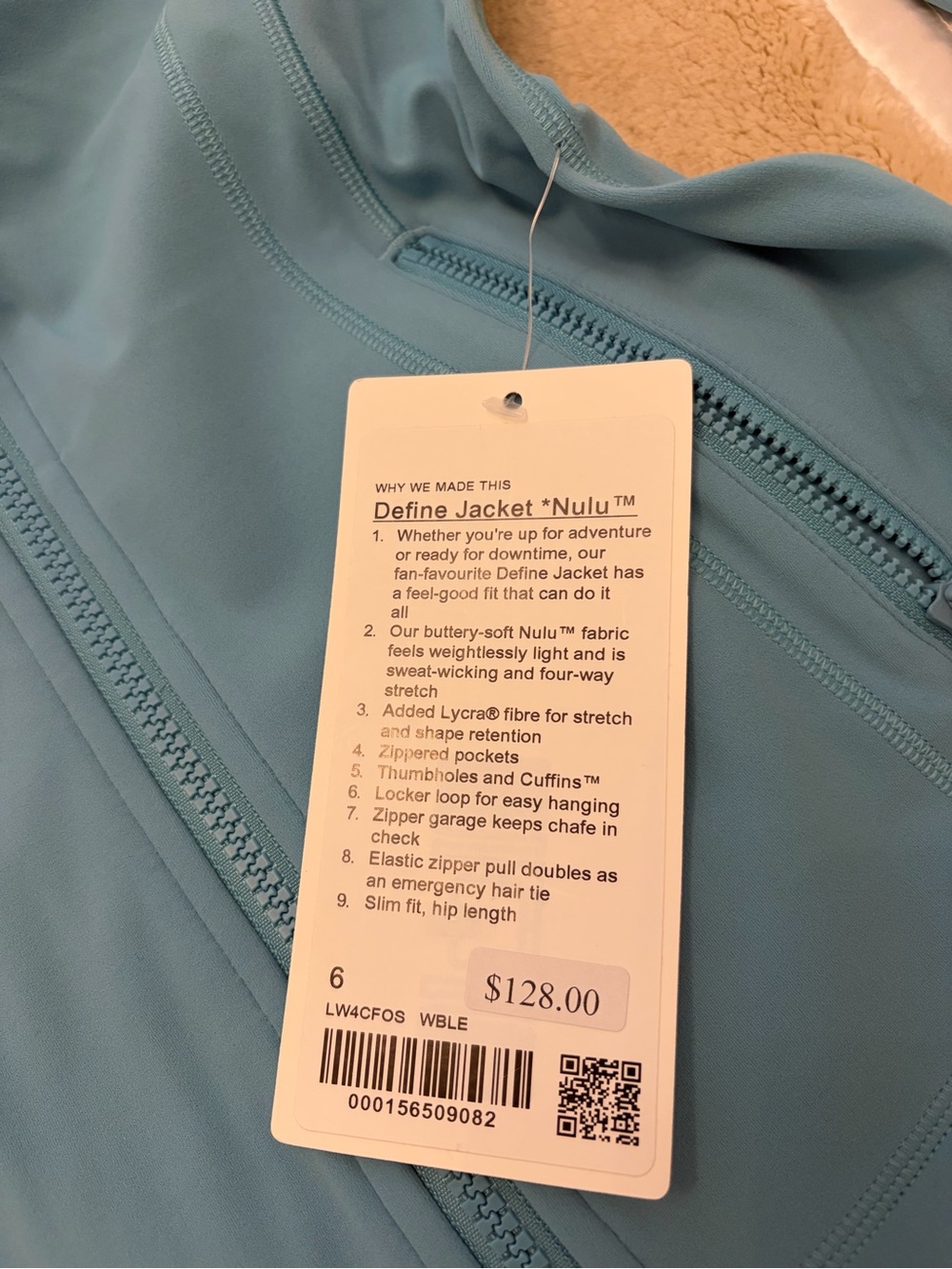 lululemon athletica Women's Sky Blue Zip Jacket and Leggings Set - Picture 3 of 9